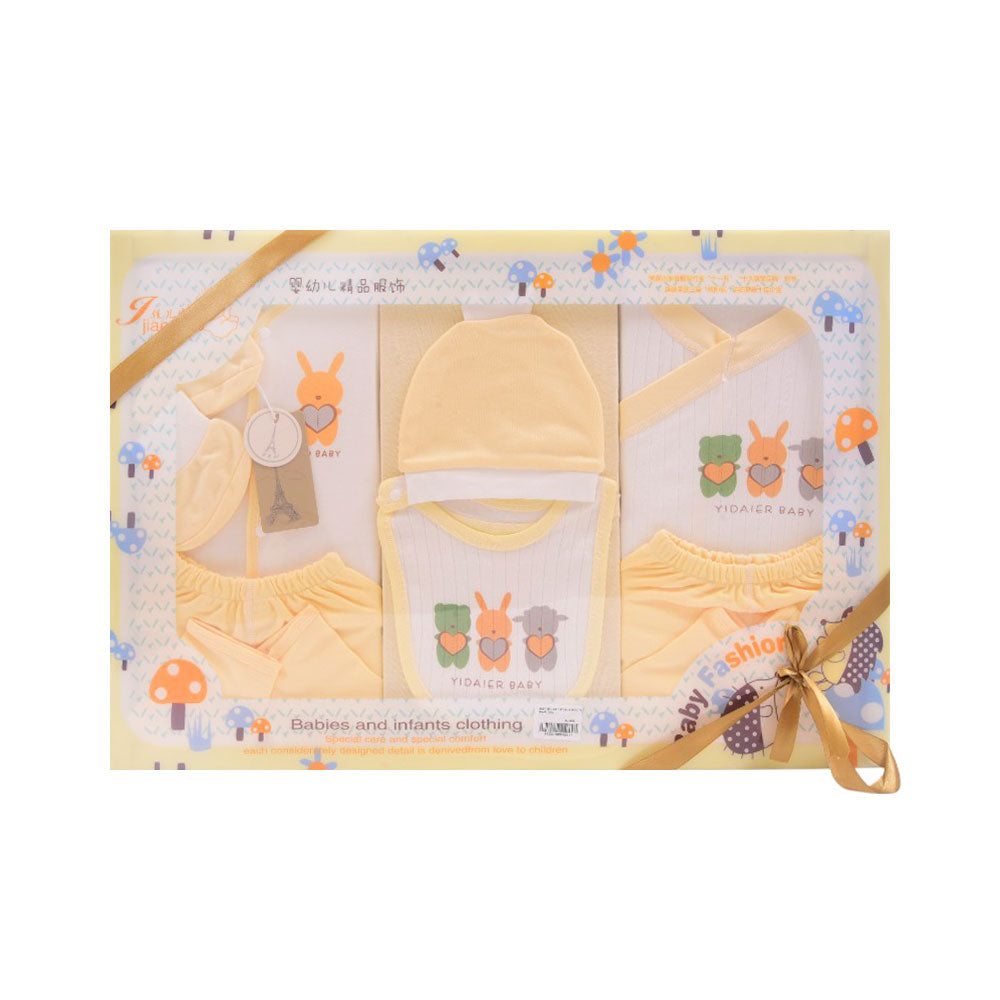 BABY 9PC GIFT SET BOX YELLOW IRS-25 2201