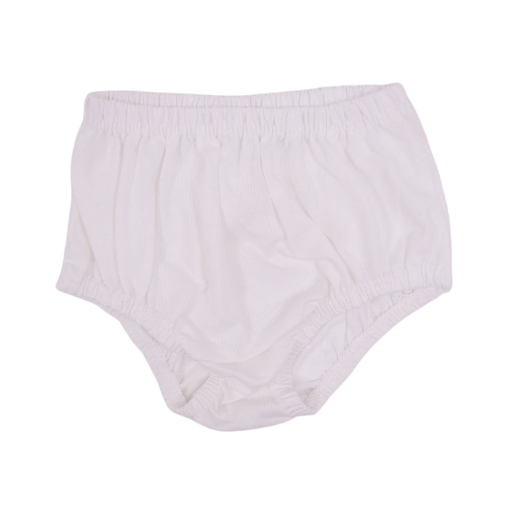 BABY BLENDED PANTY PLAIN WHITE S NZS-25 0-6 M 009
