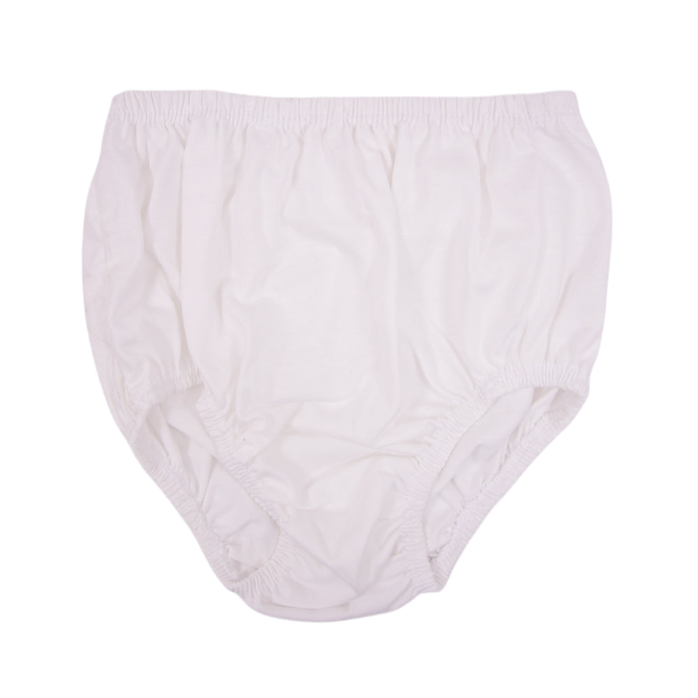 BABY BLENDED PANTY PLAIN WHITE XL NZS-25 18-24 M 009