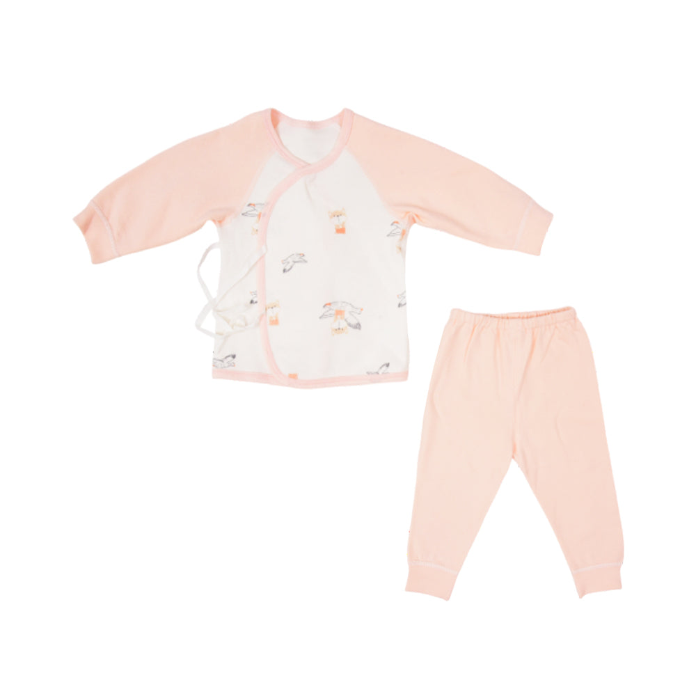 UNISEX L/S 2PC PAJAMA SUIT NZW-25 0-3M 004
