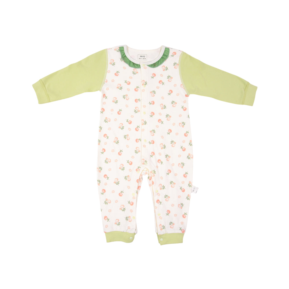 GIRLS L/S PRINTED ROMPER NZW-25 9-12M 003 W.G