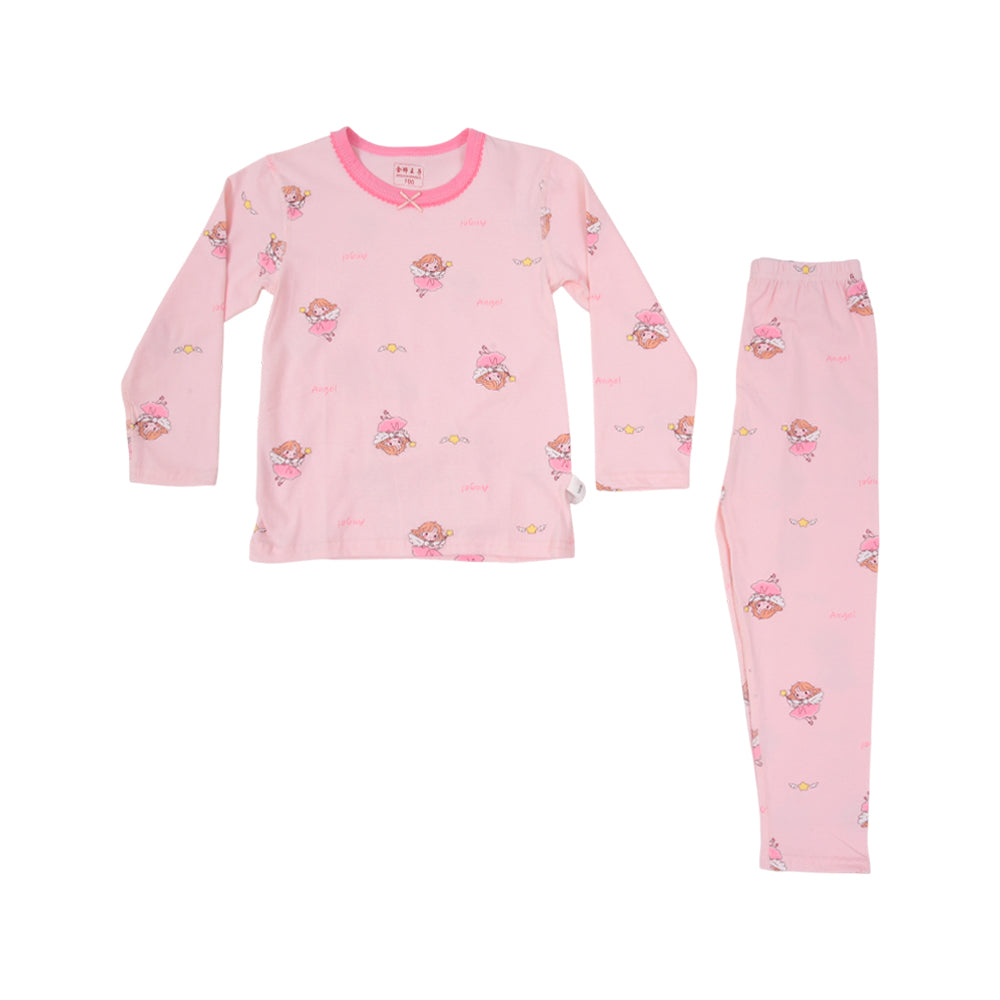 GIRLS L/S 2PC PAJAMA SUIT NZW-25 18-24M 004 W.G