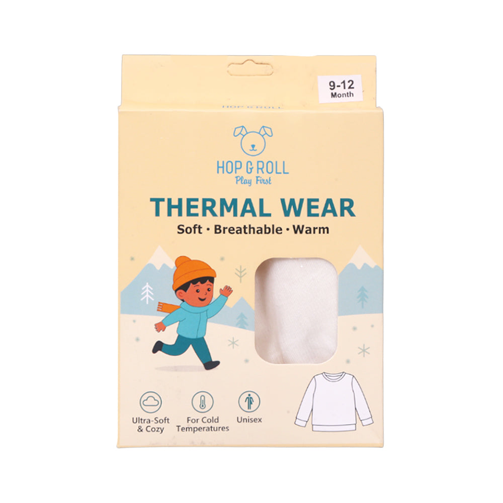 HOP & ROLL THERMAL TOP OFF WHITE 9-12M 1PC