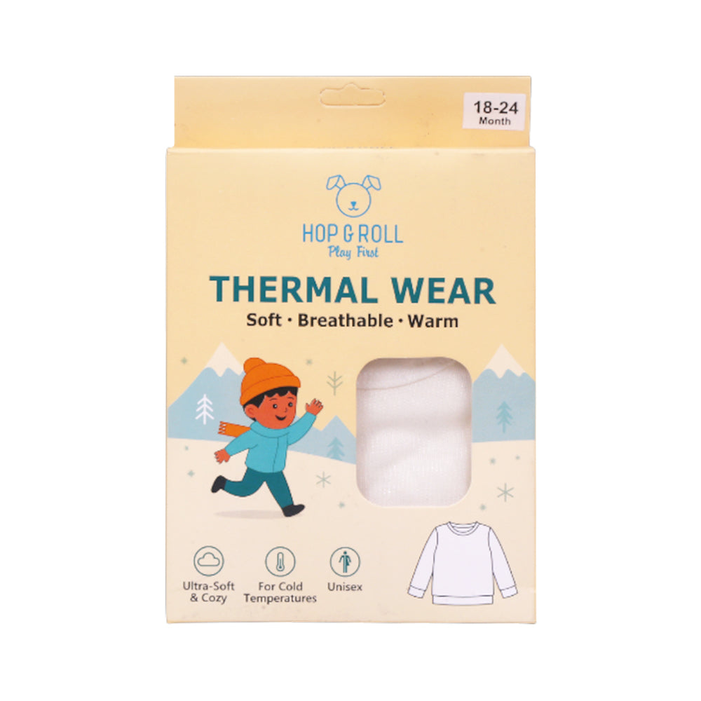 HOP & ROLL THERMAL TOP OFF WHITE 18-24M 1PC
