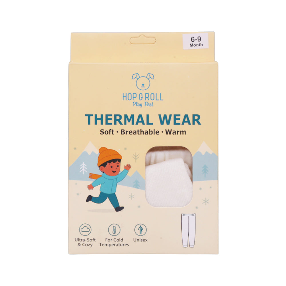 HOP & ROLL THERMAL PAJAMA OFF WHITE 6-9M 1PC