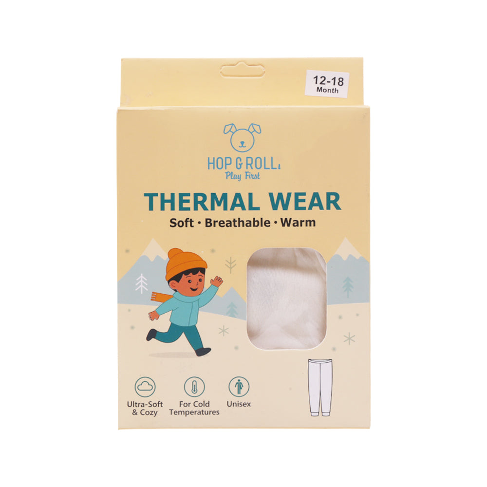 HOP & ROLL THERMAL PAJAMA OFF WHITE 12-18M 1PC