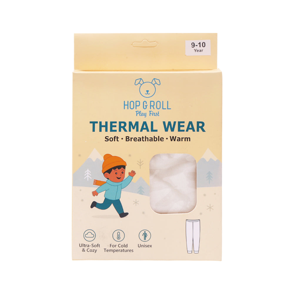 HOP & ROLL THERMAL PAJAMA OFF WHITE 9-10Y 1PC