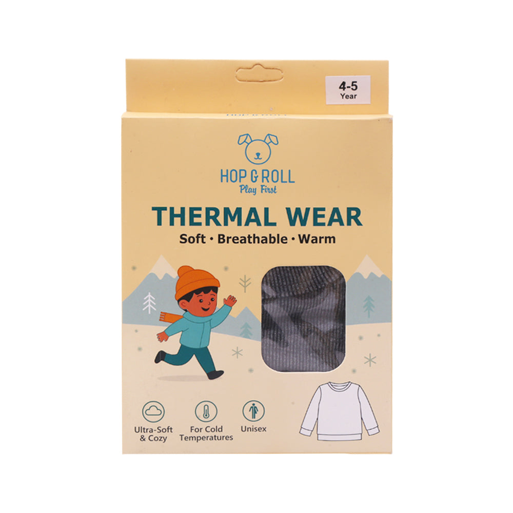 HOP & ROLL THERMAL TOP CHARCOAL 4-5Y 1PC