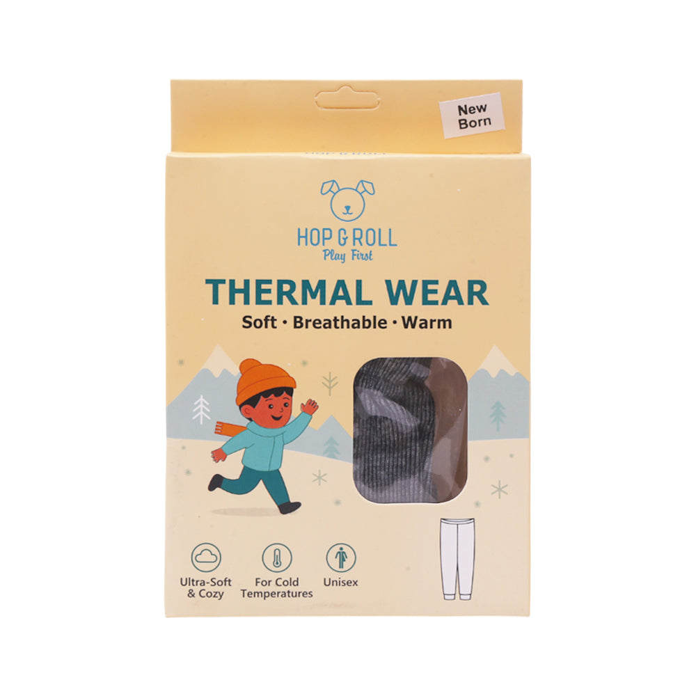 HOP & ROLL THERMAL PAJAMA CHARCOAL N.B 1PC