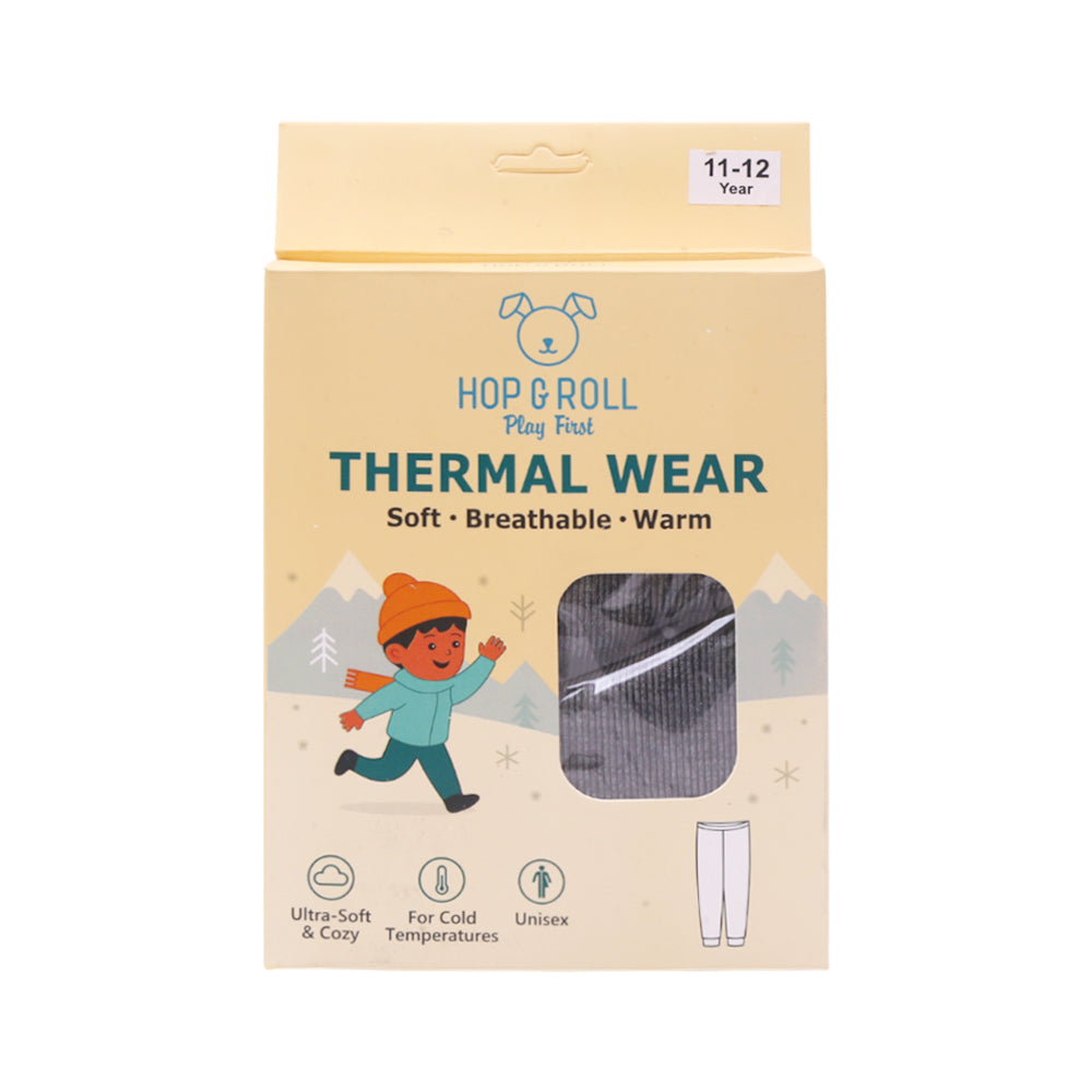 HOP & ROLL THERMAL PAJAMA CHARCOAL 11-12Y 1PC