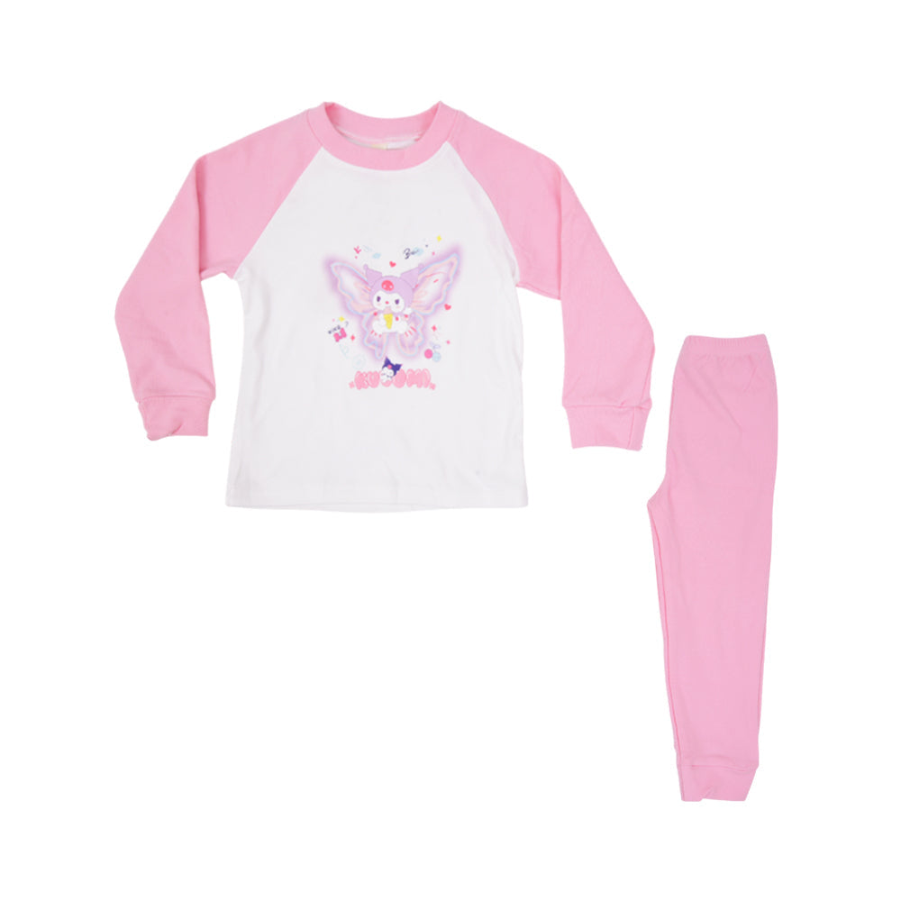 GRILS L/S 2PC FLEECE PAJAMA SUIT NZW-25 12-18M S-2 W.G