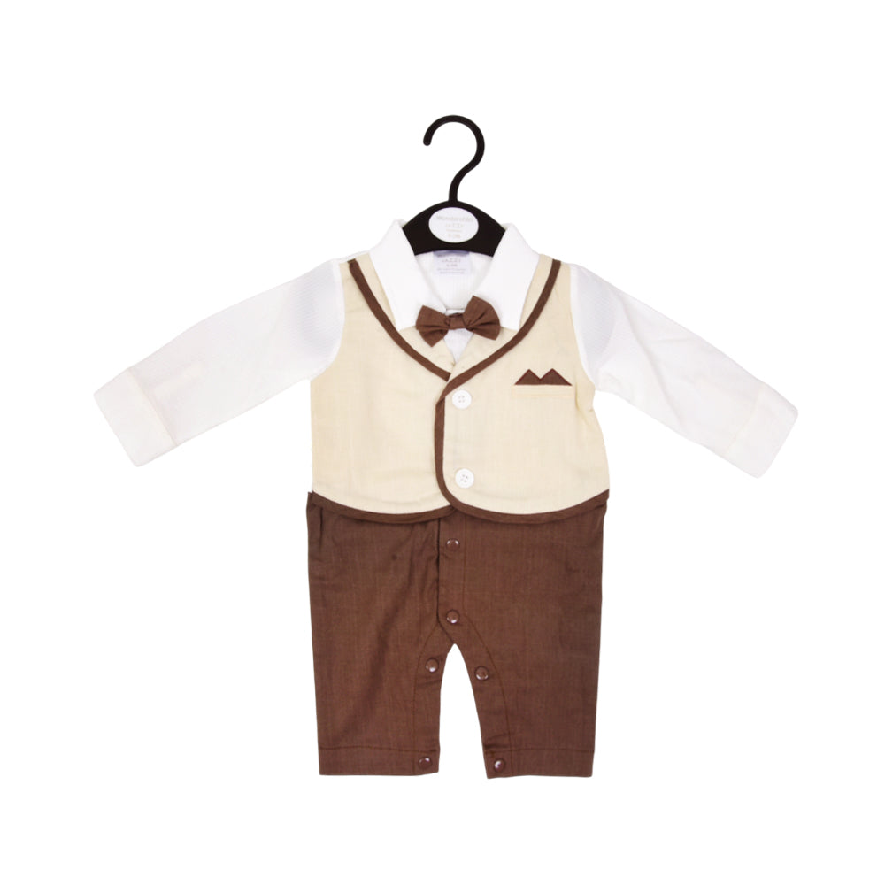 BOYS L/S 2PC ROMPER OSB IRW-25 0-3M 281-027 THAI