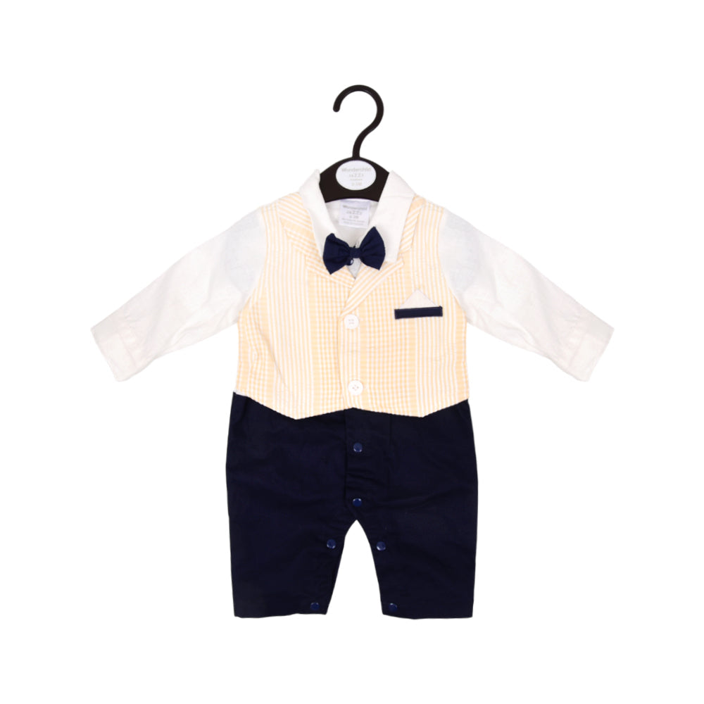 BOYS L/S 2PC ROMPER OSB IRW-25 0-3M 281-031 THAI