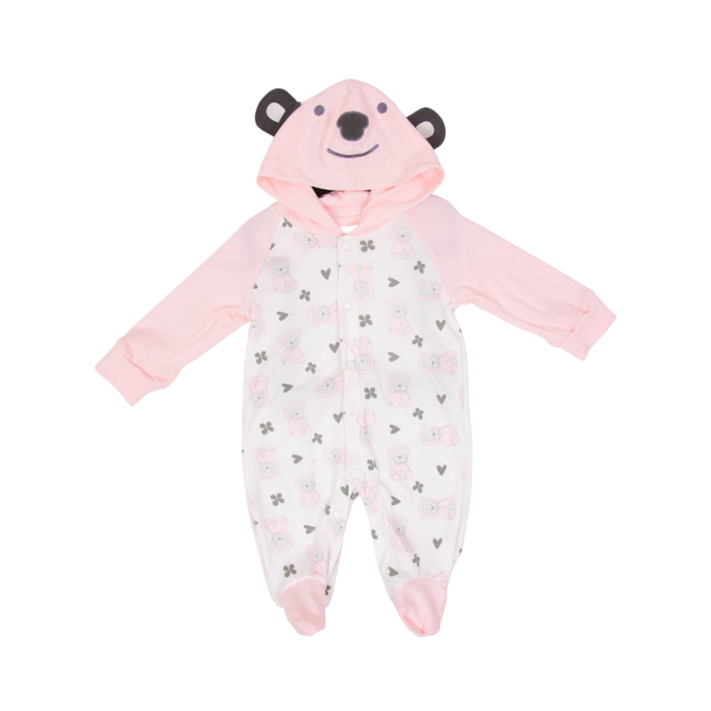 BOYS L/S ROMPER HOODED IRW-25 6-9M 257-083 THAI