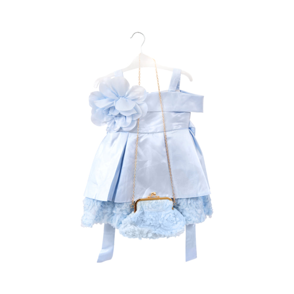 GIRLS S/L FANCY FROCK WITH PURSE IR-25 18-24M VA1367