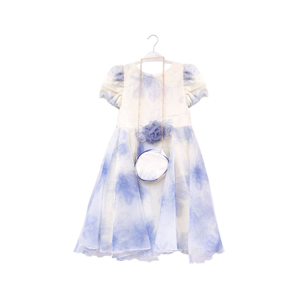 GIRLS S/S FANCY FROCK WITH PURSE IR-25 9-10YEAR VA520
