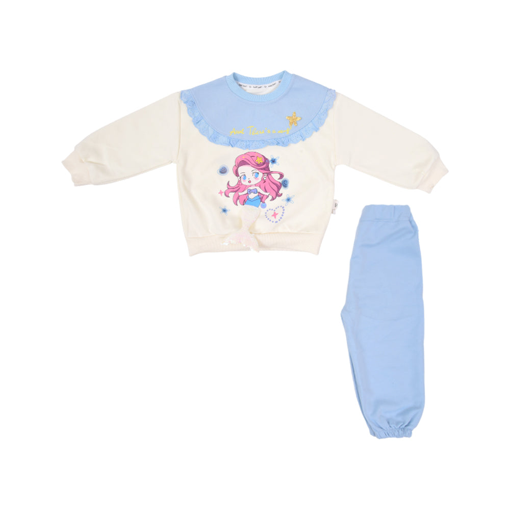 GIRLS L/S 2PC PAJAMA SUIT NZW-25 2-3 YEAR SS-06