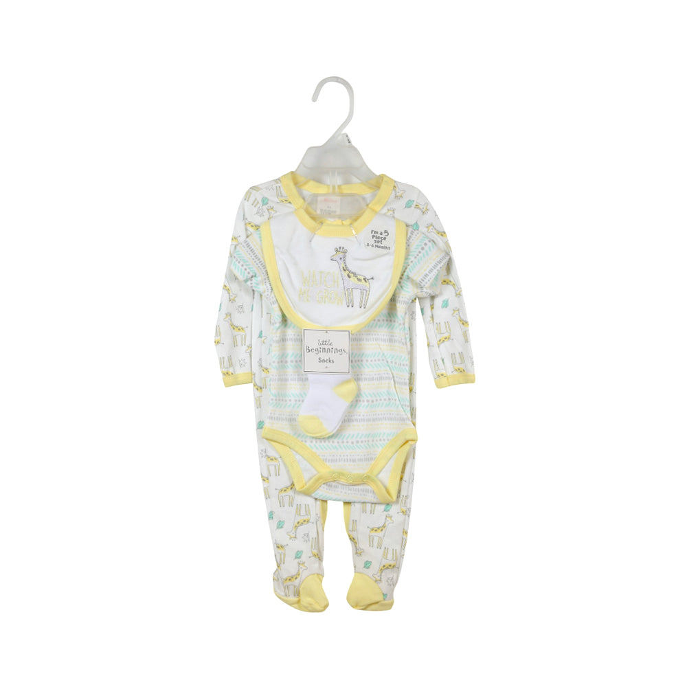 BABY 5PC GIFT SET HANGER NZW-25 3-6M S111