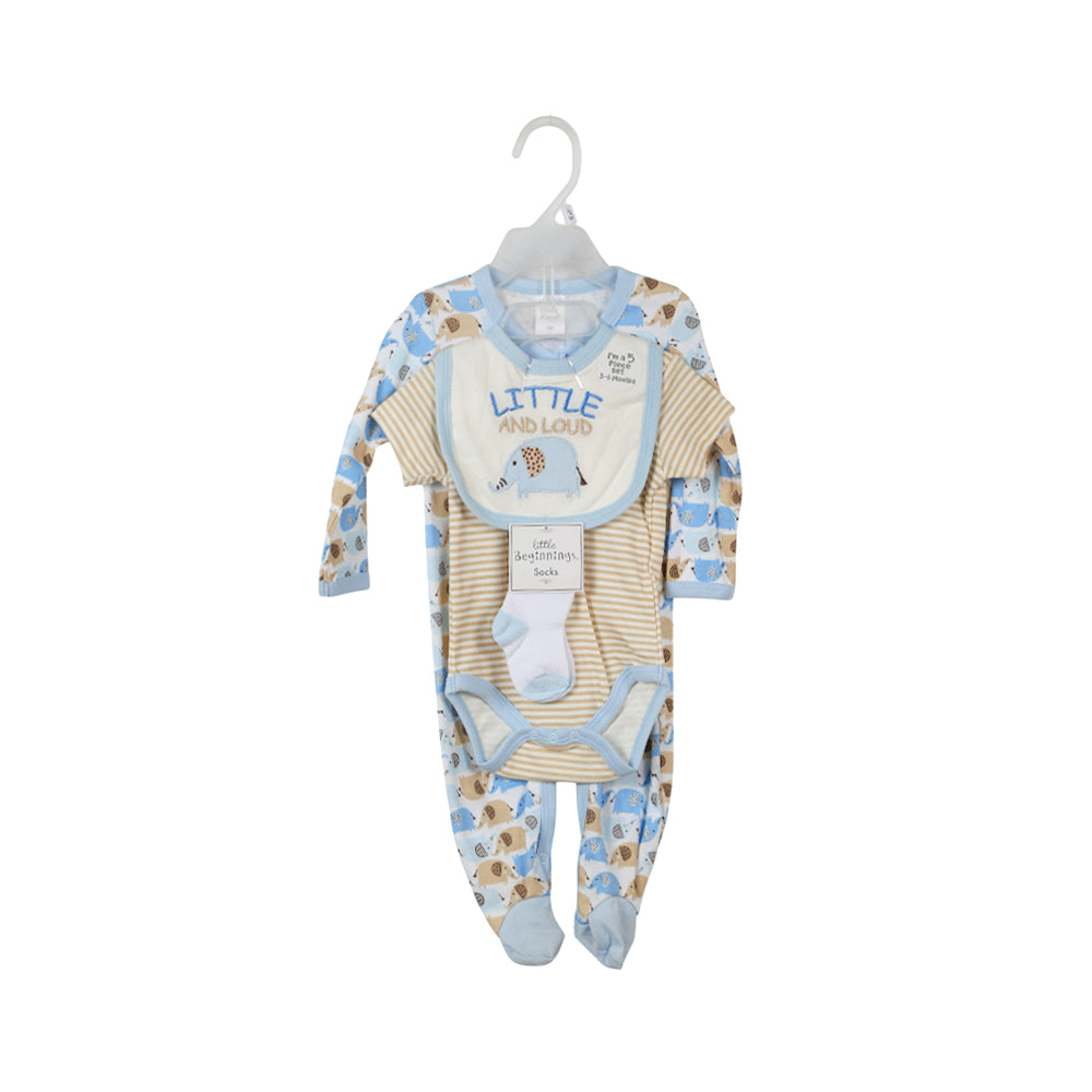 BABY 5PC GIFT SET HANGER NZW-25 3-6M S113