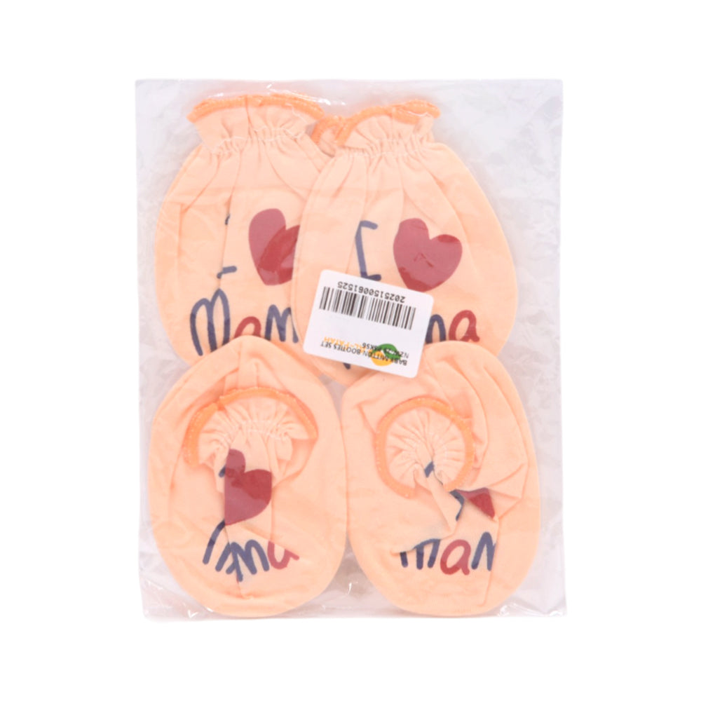 BABY MITTON BOOTIES SET NZW-25 PSK56 (Multi Colors)