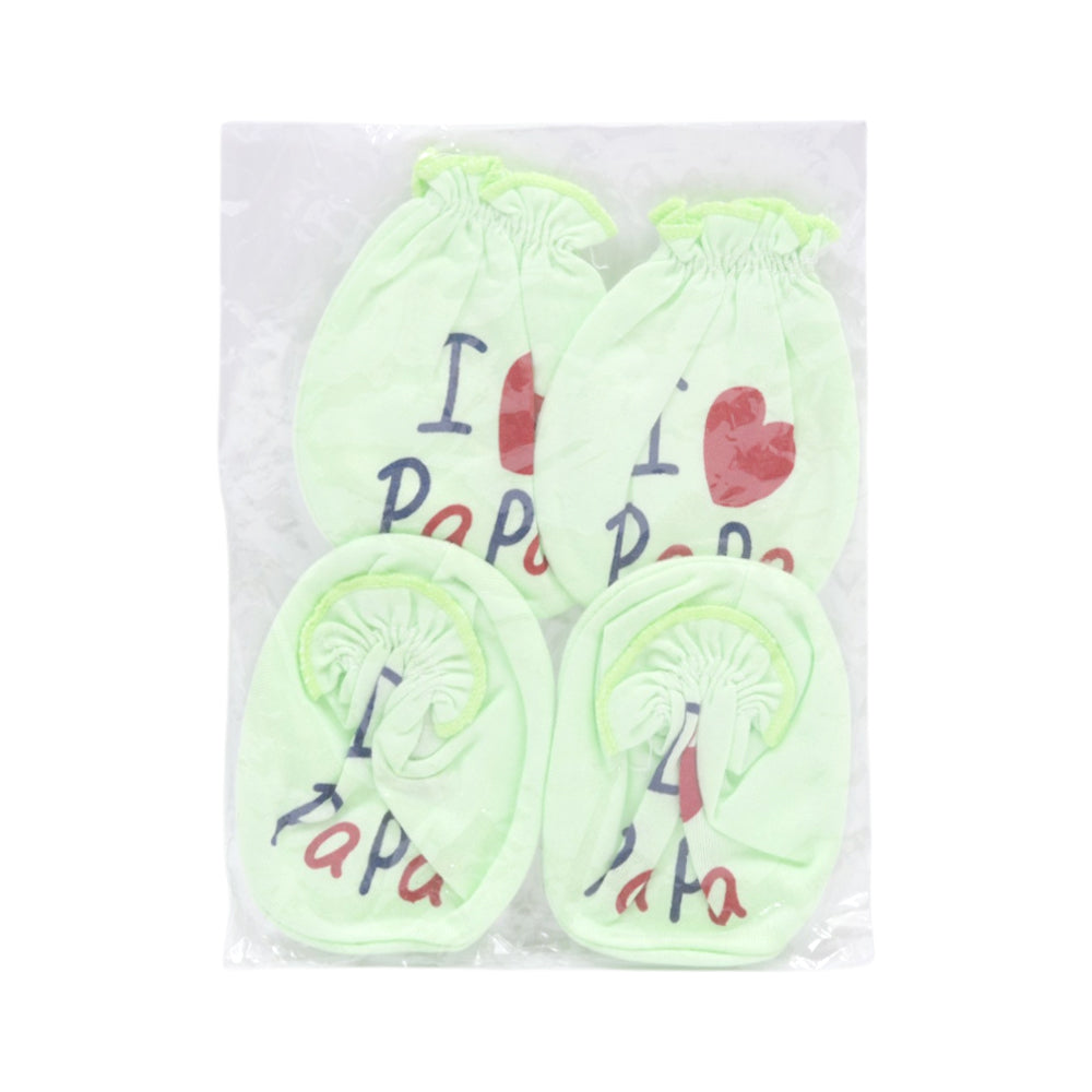 BABY MITTON BOOTIES SET NZW-25 PSK56 (Multi Colors)