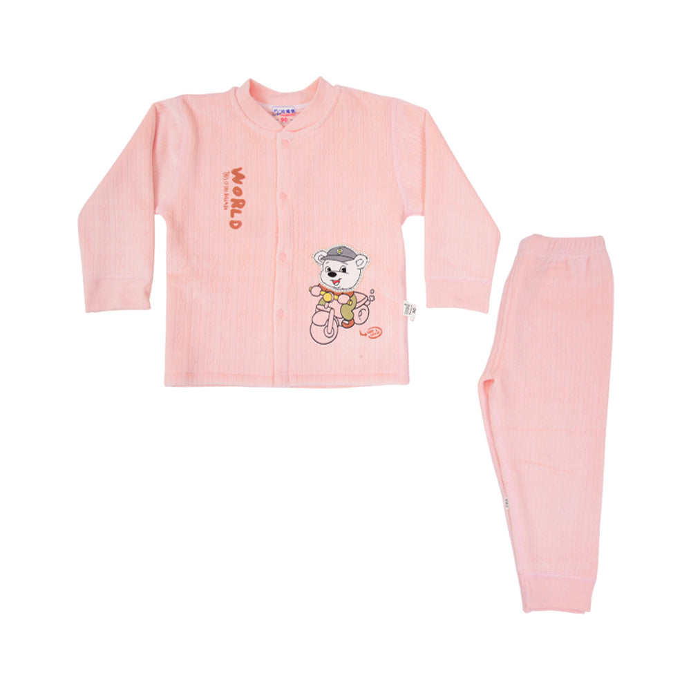 UNISEX L/S 2PC VELOUR PAJAMA SUIT NZW-25 12-18M 12748