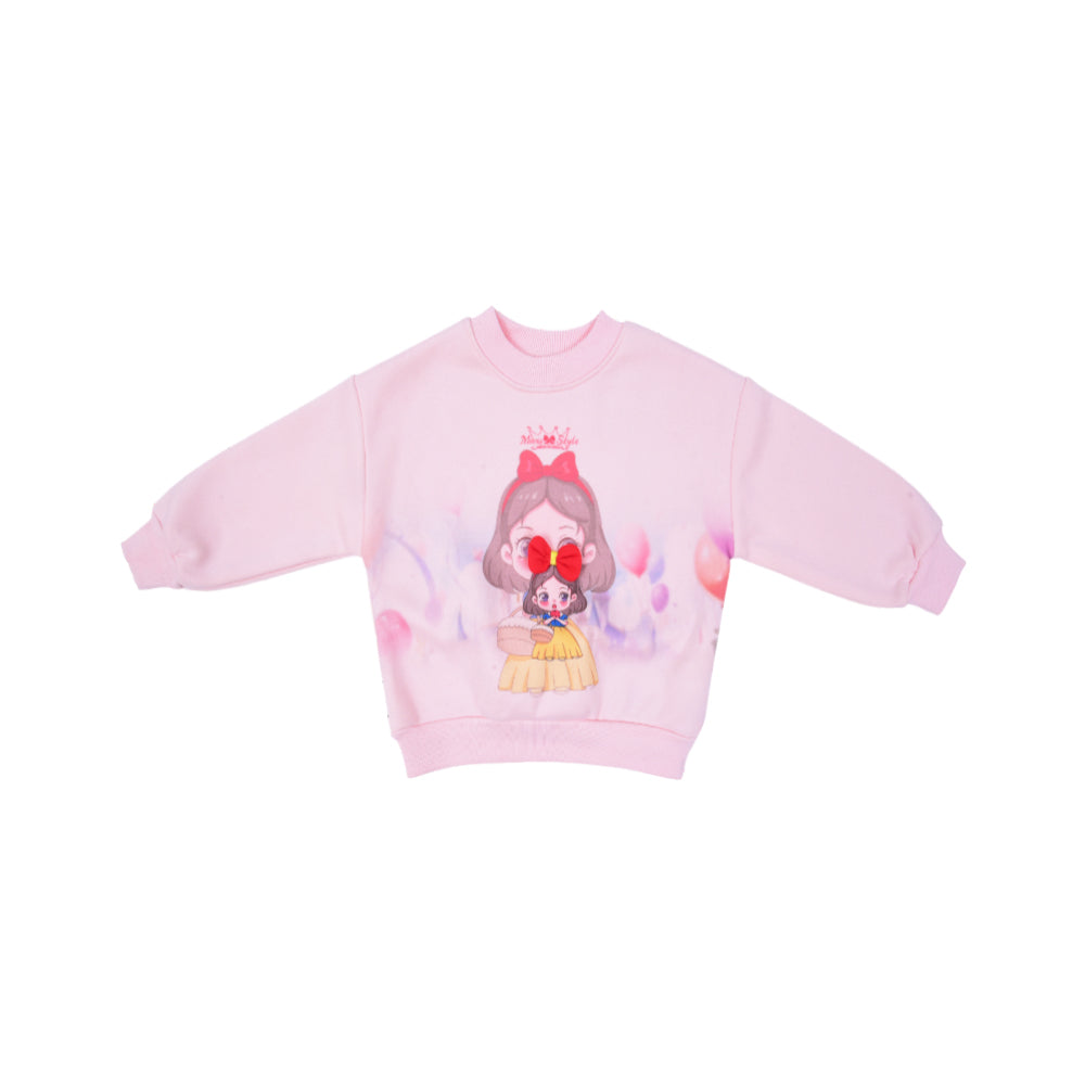 GIRLS L/S SWEAT SHIRT NZW-25 4-5 YEAR 01015