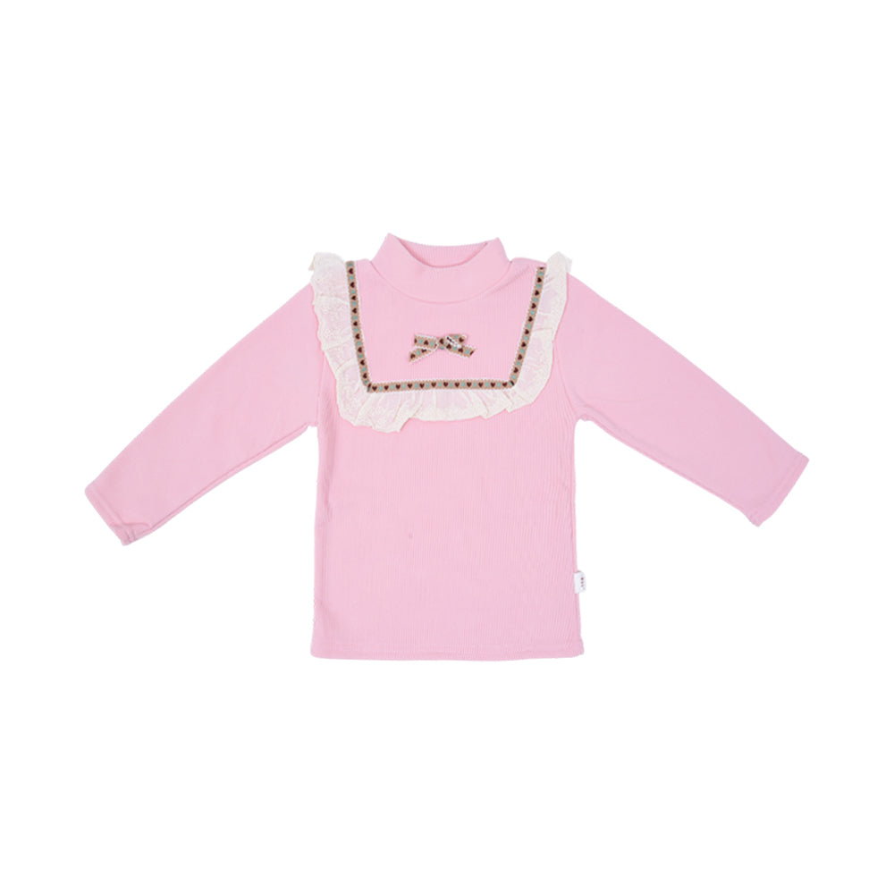 GIRLS L/S HIGH NECK NZW-25 4-5 YEAR 01018