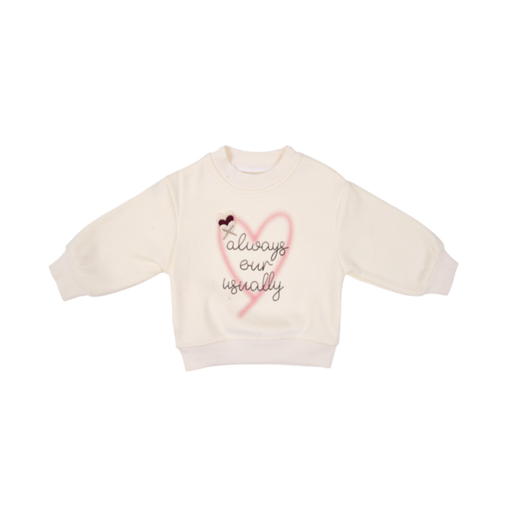 GIRLS L/S SWEAT SHIRT NZW-25 2-3 YEAR 01019