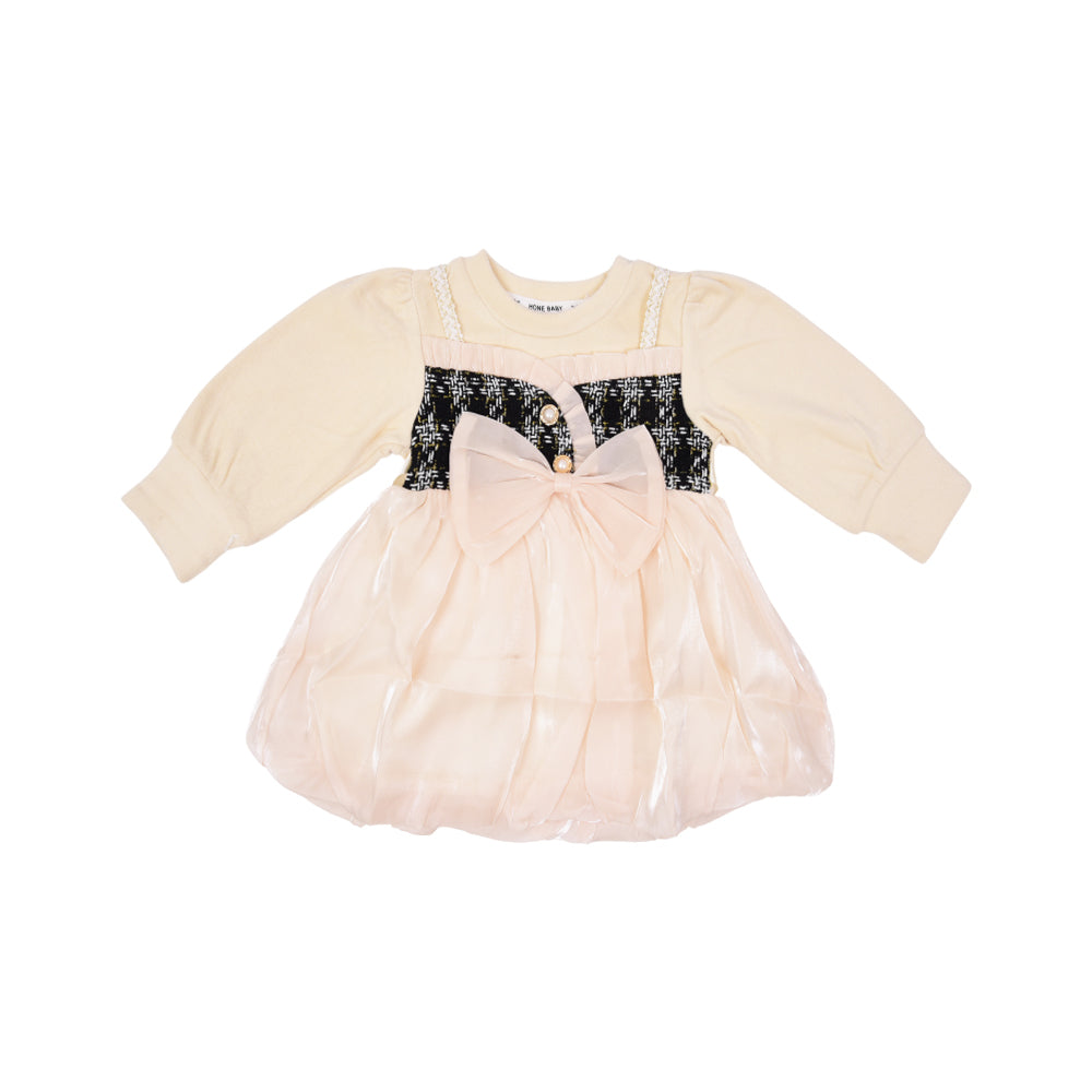 GIRLS L/S FANCY FROCK NZW-25 12-18 M 01041