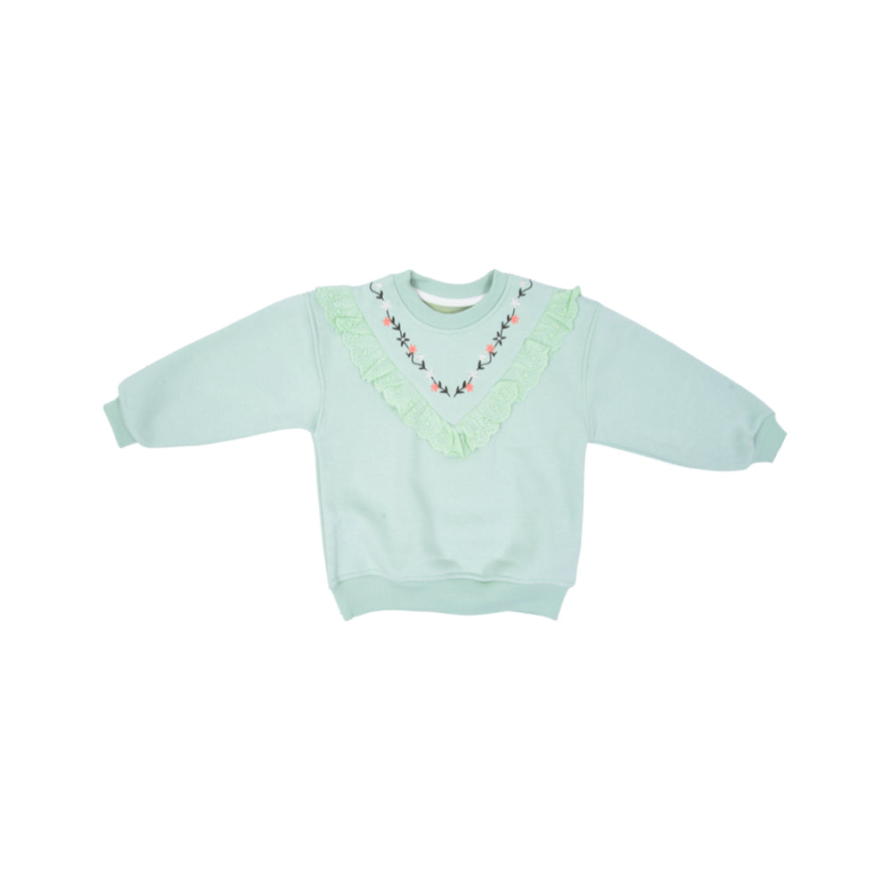 GIRLS L/S SWEAT SHIRT NZW-25 4-5 YEAR 01022