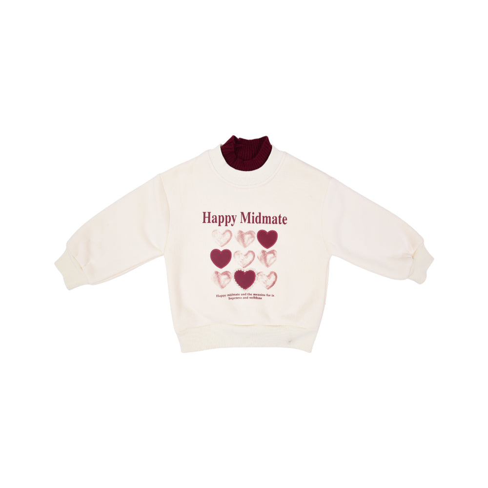 GIRLS L/S SWEAT SHIRT NZW-25 4-5 YEAR 01026