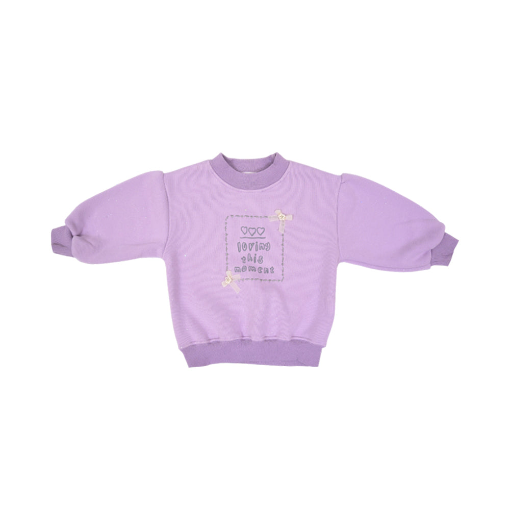 GIRLS L/S SWEAT SHIRT NZW-25 4-5 YEAR 01028