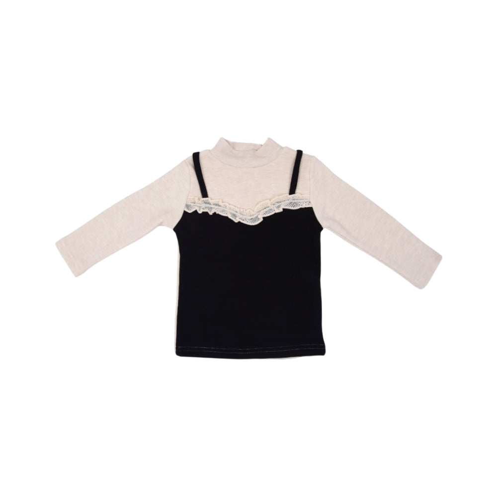 GIRLS L/S KNIT BLOUSE NZW-25 2-3 YEAR 01035