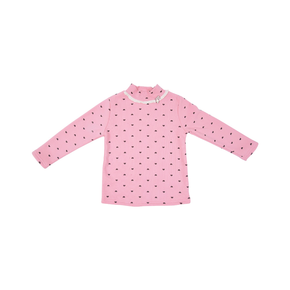 GIRLS L/S HIGH NECK NZW-25 4-5 YEAR 01036