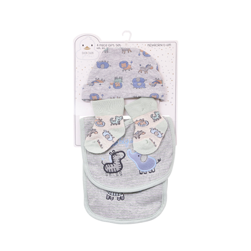 BABY 4PC CAP BIB SET NZW-25 96691