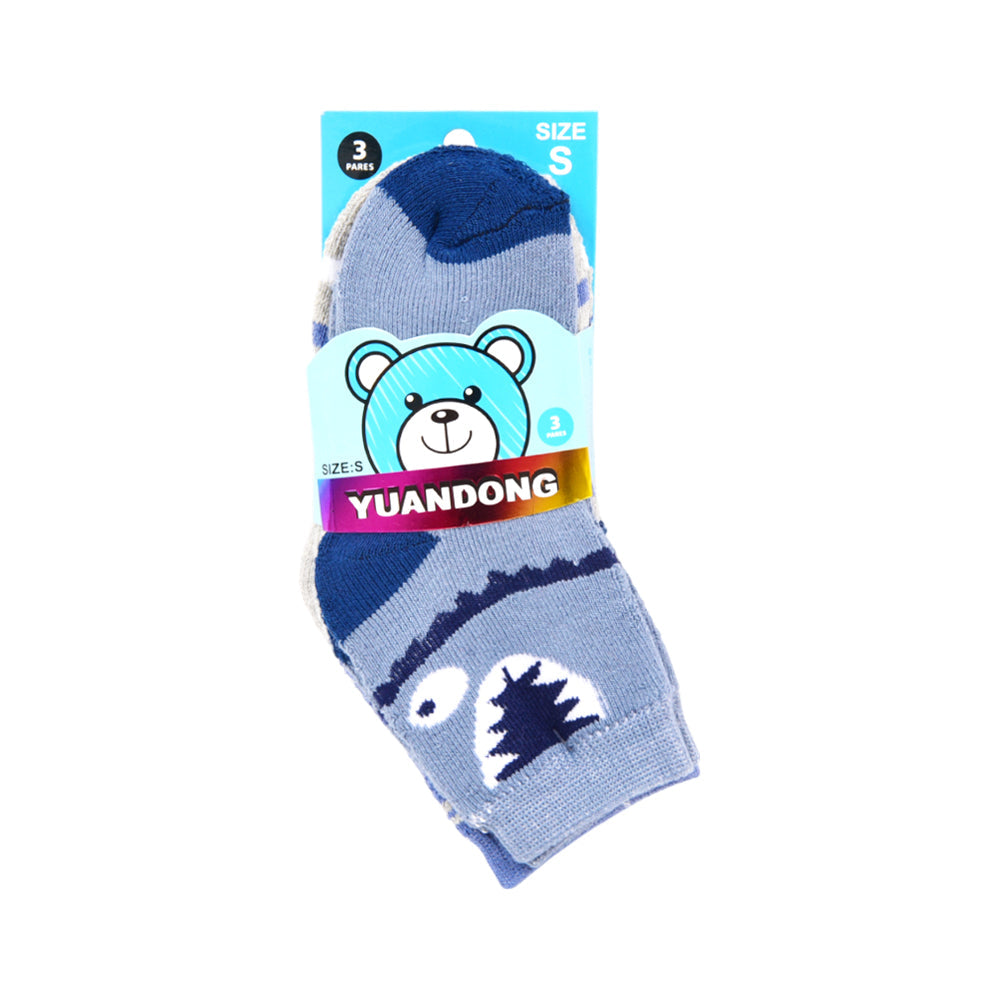 BOYS TOWEL SOCKS 3PAIR NZW-25 001