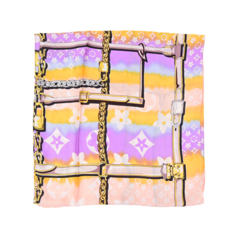 GIRLS PRINTED SHAWL SMOKE SILK IR Q-1