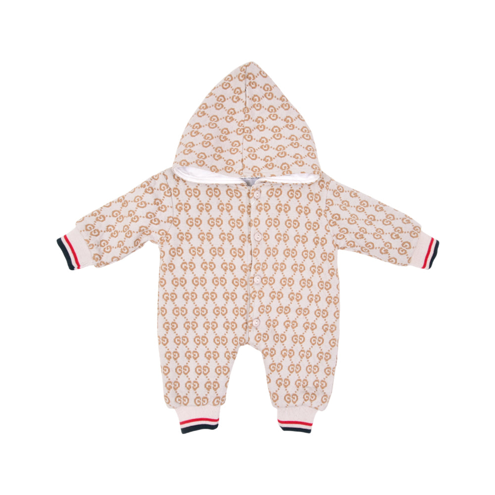 BOYS L/S ROMPER HOODED O.S.B NZW-25 3-6 M 822