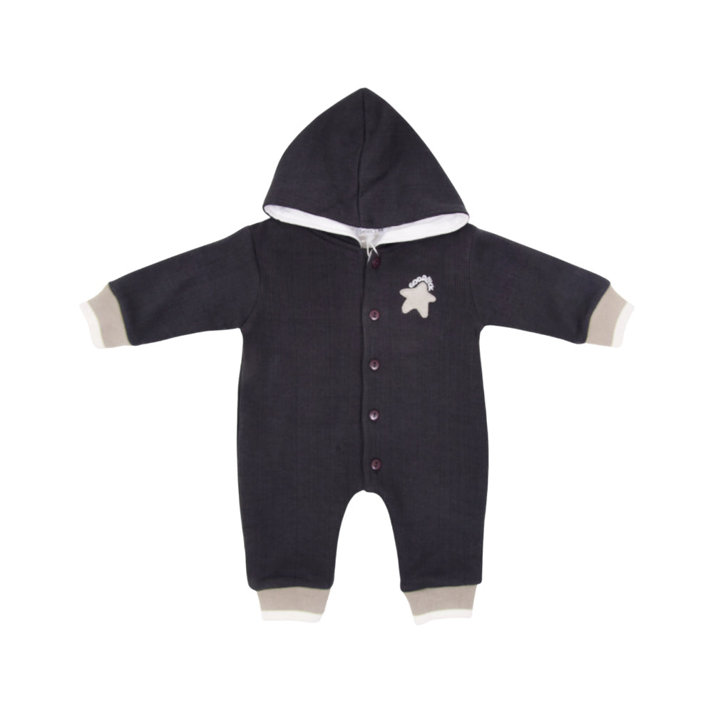 BOYS L/S ROMPER HOODED O.S.B NZW-25 3-6 M 786