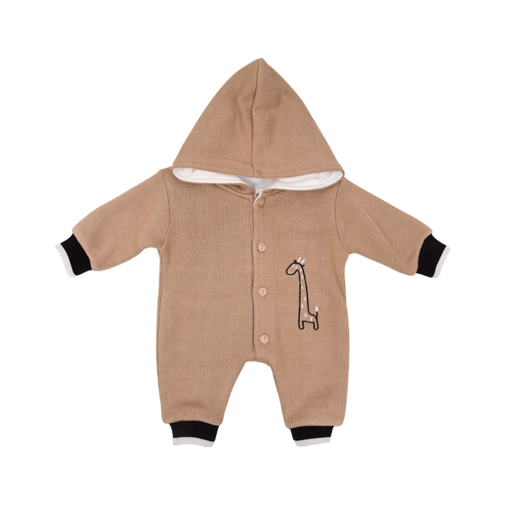 BOYS L/S ROMPER HOODED O.S.B NZW-25 3-6 M 812