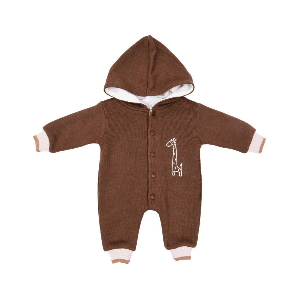 BOYS L/S ROMPER HOODED O.S.B NZW-25 6-9 M 812