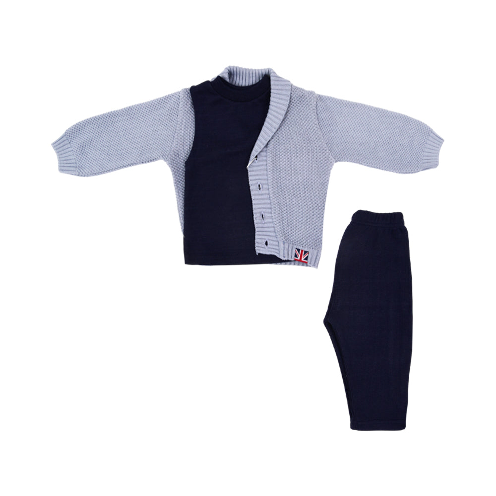 BOYS L/S 3PC PAJAMA SUIT NZW-25 9-12 M 1044