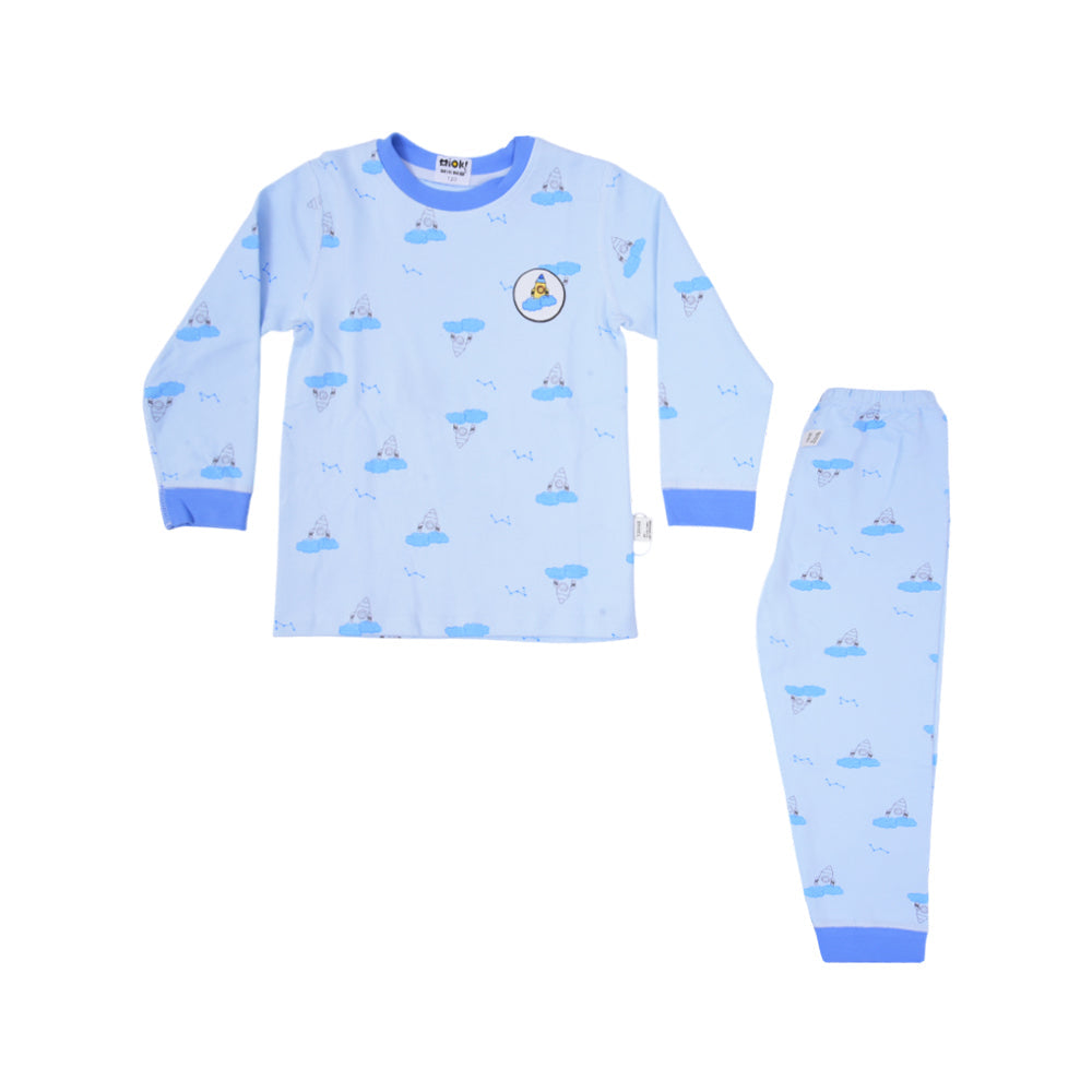 GIRLS L/S 2PC SLEEPING SUIT NZW-25 5-6 YEAR A-38032
