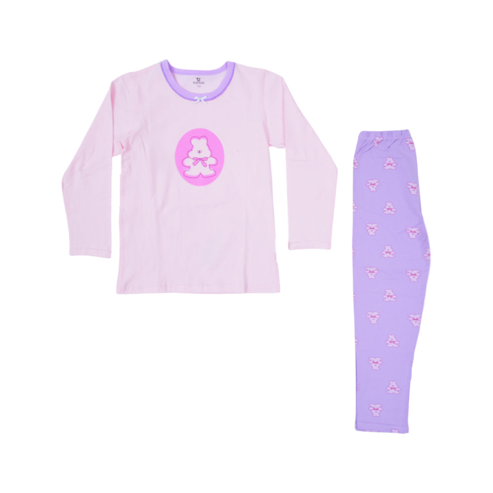 GIRLS L/S 2PC SLEEPING SUIT NZW-25 5-6 YEAR 154-2