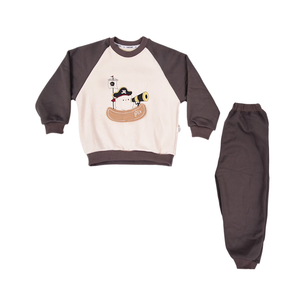 BOYS L/S 2PC PAJAMA SUIT ZHW-25 3-4 YEAR 25-212 I.G