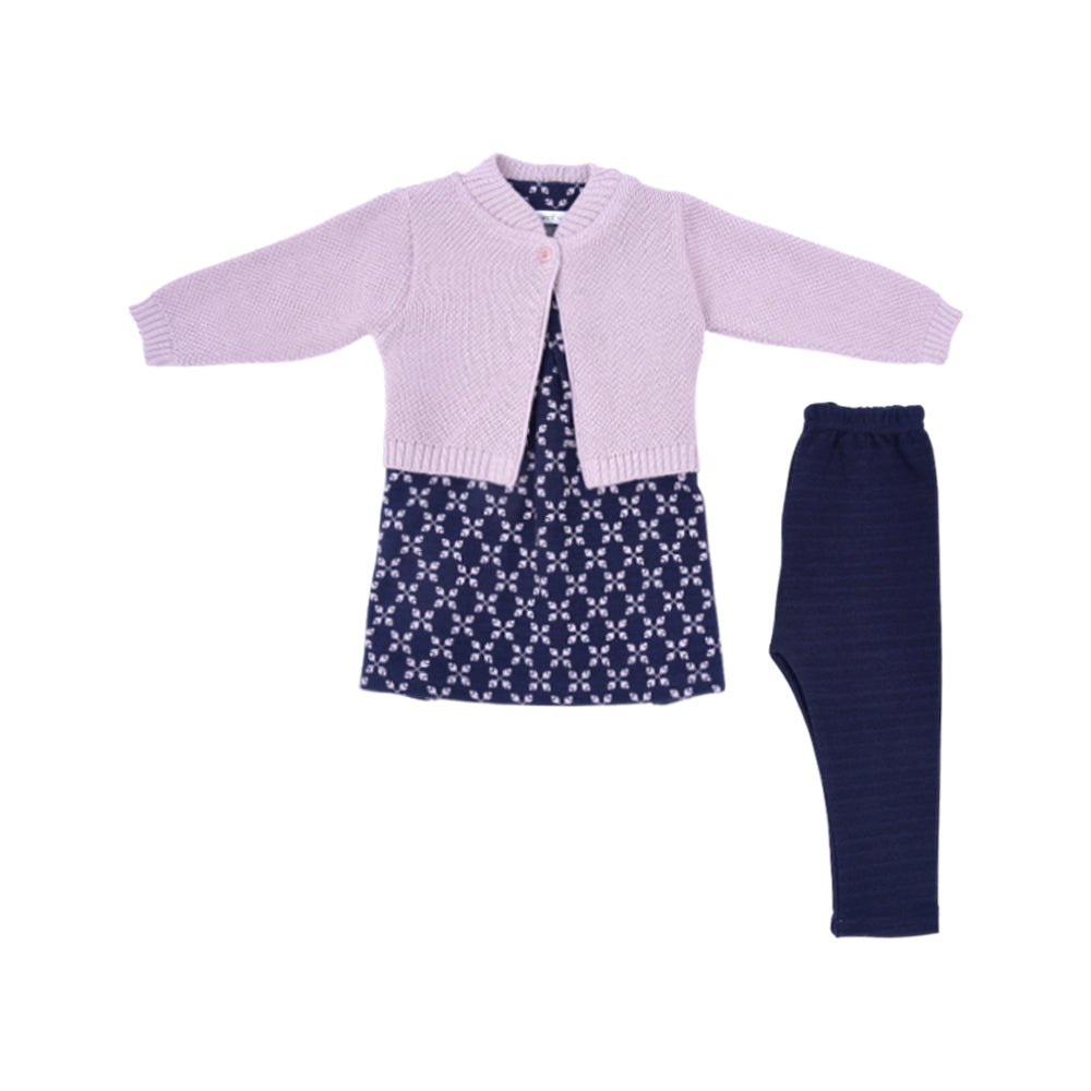 BOYS L/S 3PC PAJAMA SUIT O.S.B ZHW-25 12-18M 1026