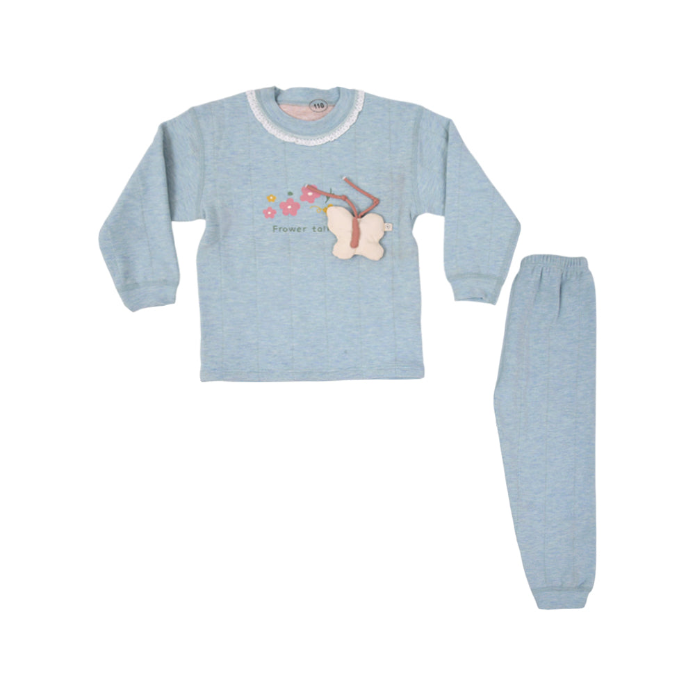 GIRLS L/S 2PC TROUSER SUIT ZHW-25 3-4 YEAR 500B