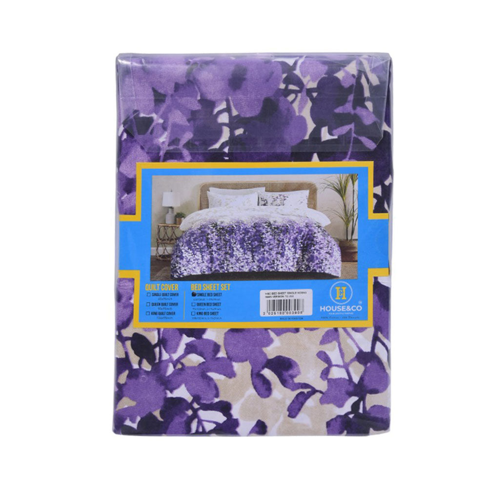 House & Co BED SHEET SINGLE NOSHA MAIN VERSION TC-250