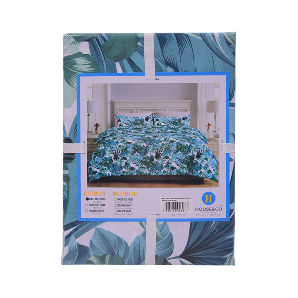 House & Co QUILT COVER SINGLEKWIECITA MONSTERA TC-200